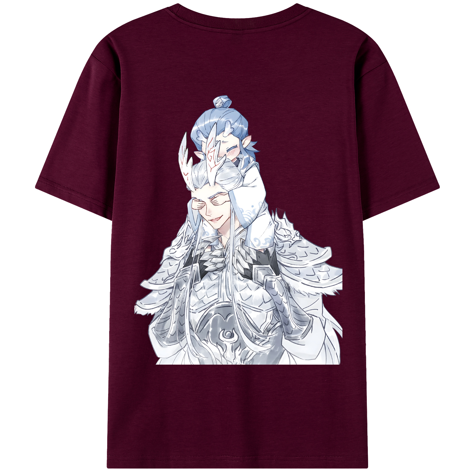 （画像用） Ne Zha 2 ナタ 魔童の大暴れ レディース半袖Tシャツ(バックプリント)